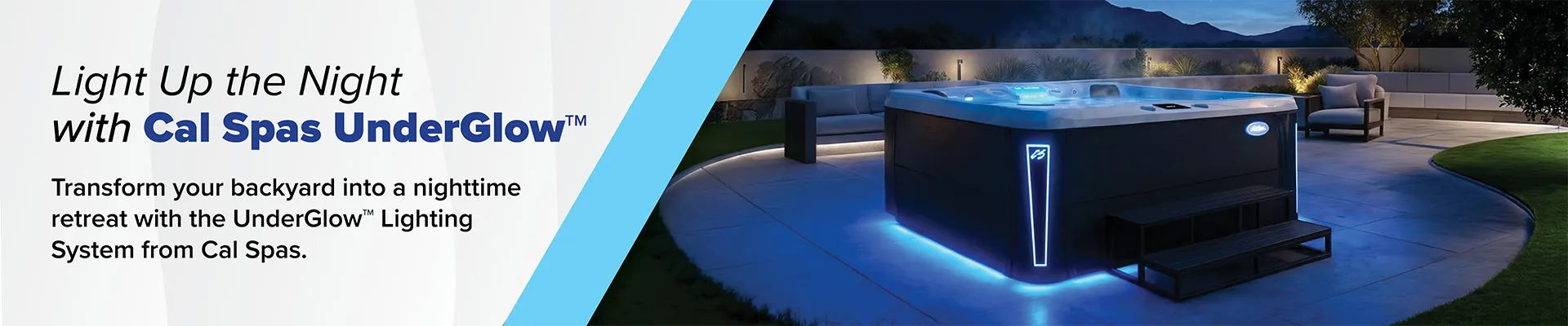 Calspas hot tub being used in a family setting - Candé